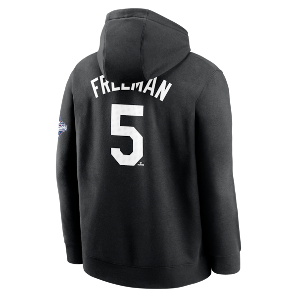 Freddie Freeman Los Angeles Dodgers Nike 2025 World Series Champions Name & Number Hoodie - Black