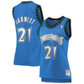 Kevin Garnett Minnesota Timberwolves Women's  Hardwood Classics Swingman Jersey - Blue