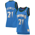 Kevin Garnett Minnesota Timberwolves Women's  Hardwood Classics Swingman Jersey - Blue
