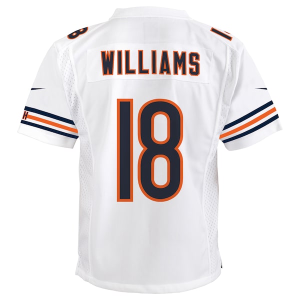 Caleb Williams Chicago Bears Nike Youth White Game Jersey - White/Navy