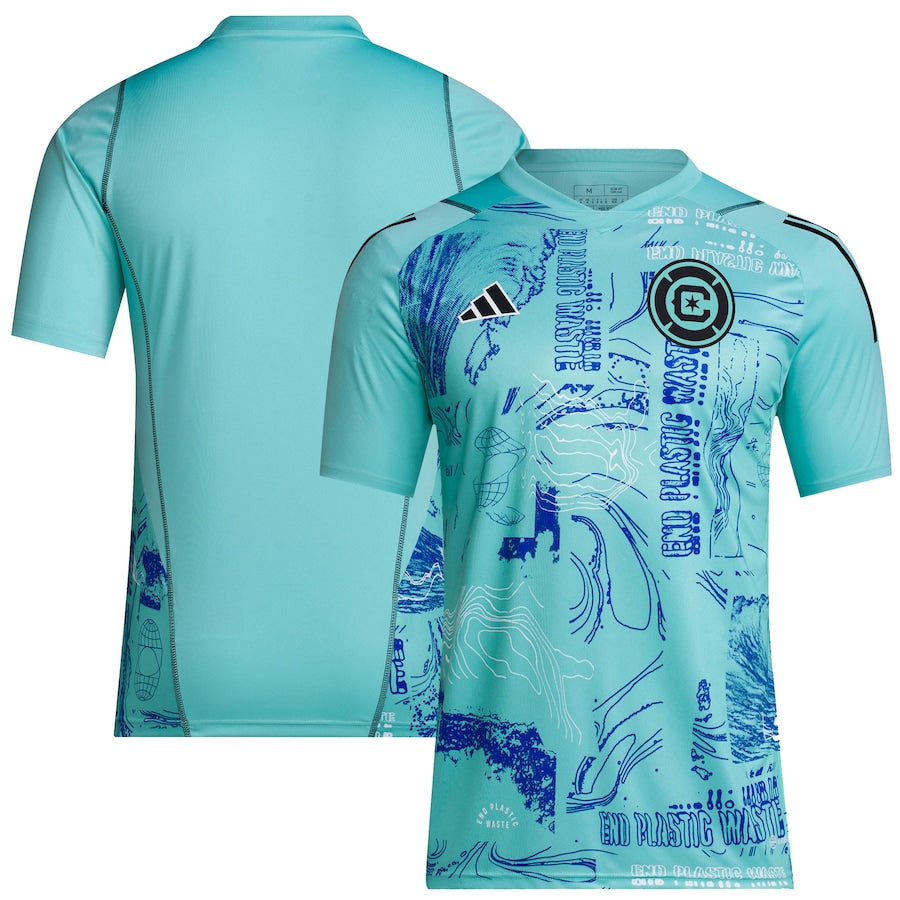 Chicago Fire adidas 2023 One Planet Replica Jersey - Green