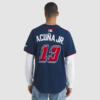 Ronald Acuna Jr. Atlanta Braves Nike 2025 MLB Speedway Classic Alternate Limited Player Jersey - Navy