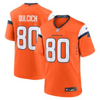 Greg Dulcich Denver Broncos Nike Team Game Jersey -  Orange