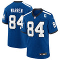 Tyler Warren Indianapolis Colts Nike 2025 NFL Draft First Round Pick Game Jersey - Indiana Nights