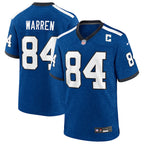 Tyler Warren Indianapolis Colts Nike 2025 NFL Draft First Round Pick Game Jersey - Indiana Nights