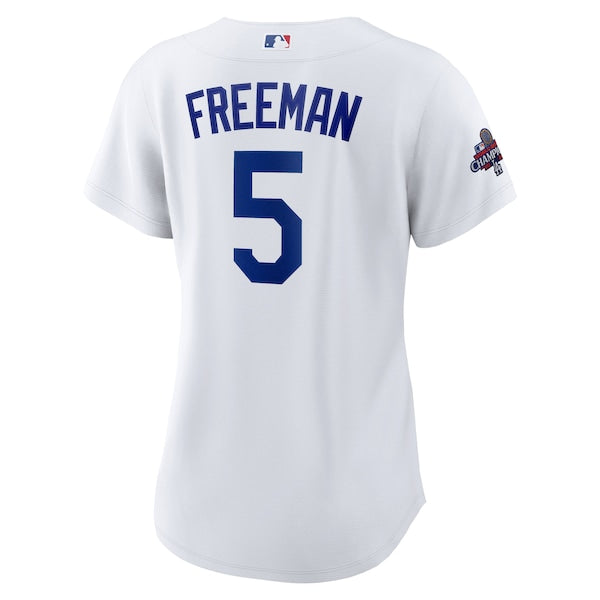 Freddie Freeman Los Angeles Dodgers Nike Women's 2024 World Series Champions Home Replica Player Jersey - White