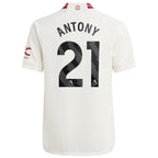 Antony Manchester United adidas Youth 2023/24 Third Replica Player Jersey - White/Green