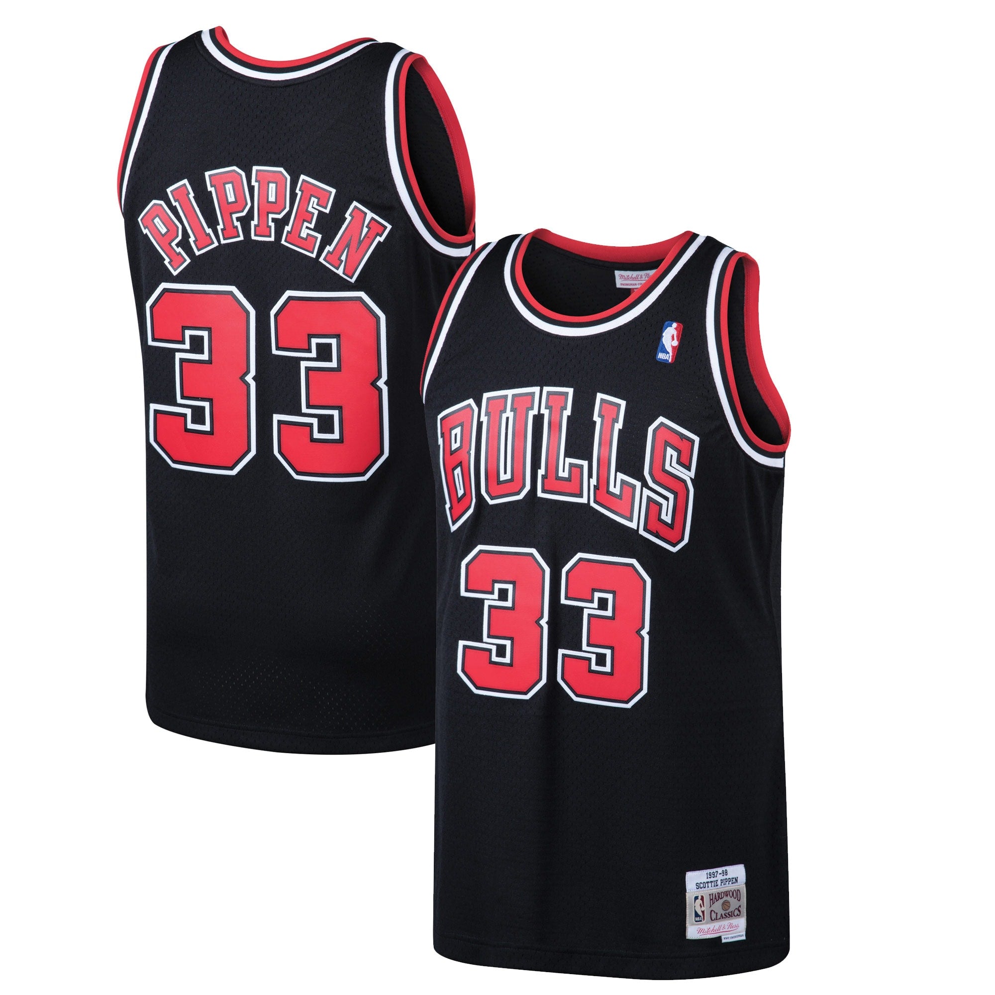 Scottie Pippen Chicago Bulls  Hardwood Classics Swingman Jersey - White/Black