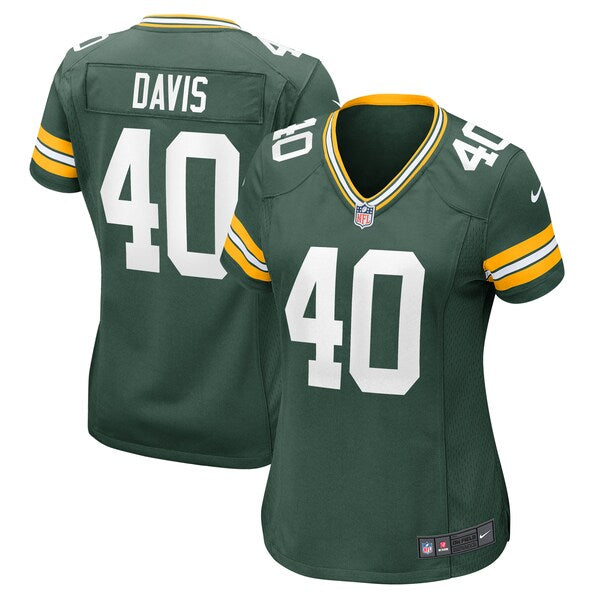 LJ Davis Green Bay Packers Nike Women's  Game Jersey -  Green