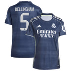 Jude Bellingham Los Merengues adidas Women's 2025/26 Away Replica Player Jersey - Blue/White