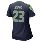Artie Burns Seattle Seahawks Nike Women's  Game Jersey - College Navy