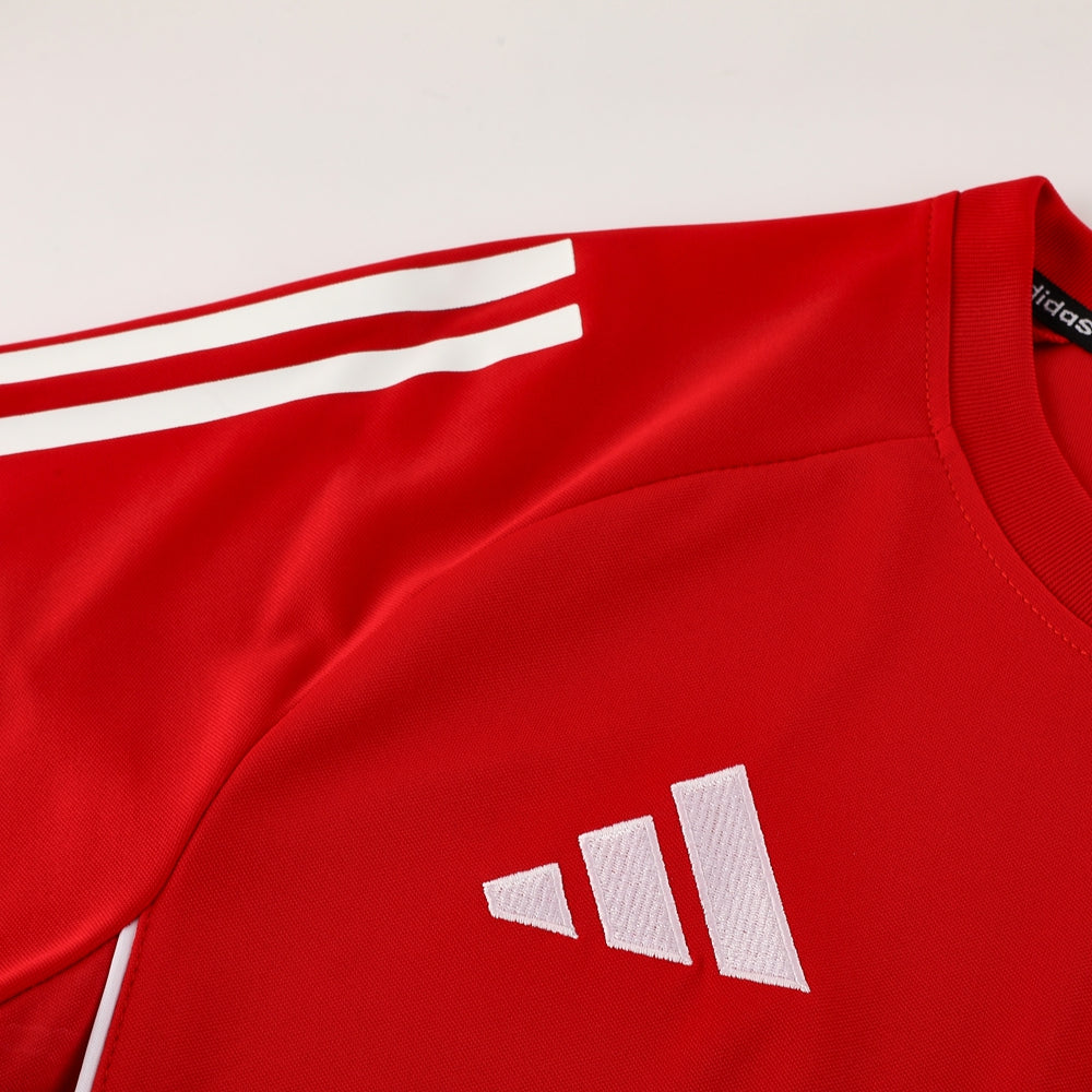 Adidas Short Sleeve Training Jersey Set - AD09- Red/Black