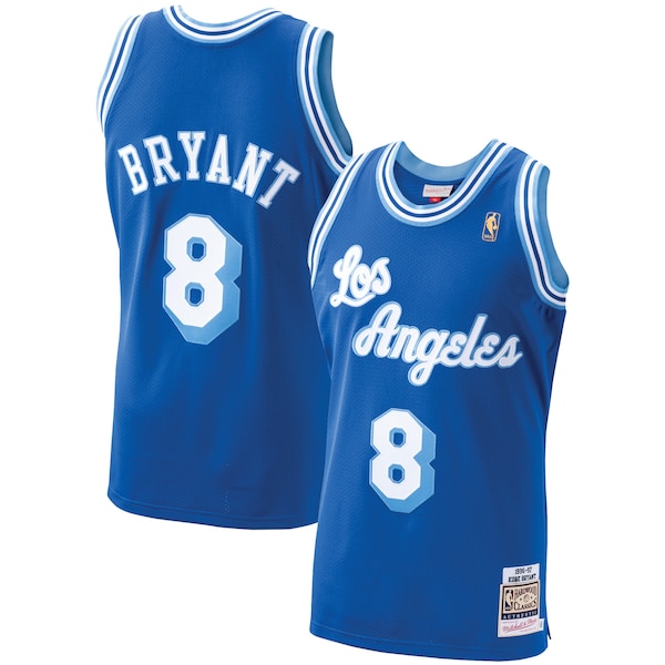 Youth Los Angeles Lakers Kobe Bryant Royal 1996-97 Hardwood Classics Authentic Player Jersey- Blue/Gold/Purple