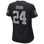 Willie Brown Las Vegas Raiders Nike Women's Game Retired Player Jersey - Black