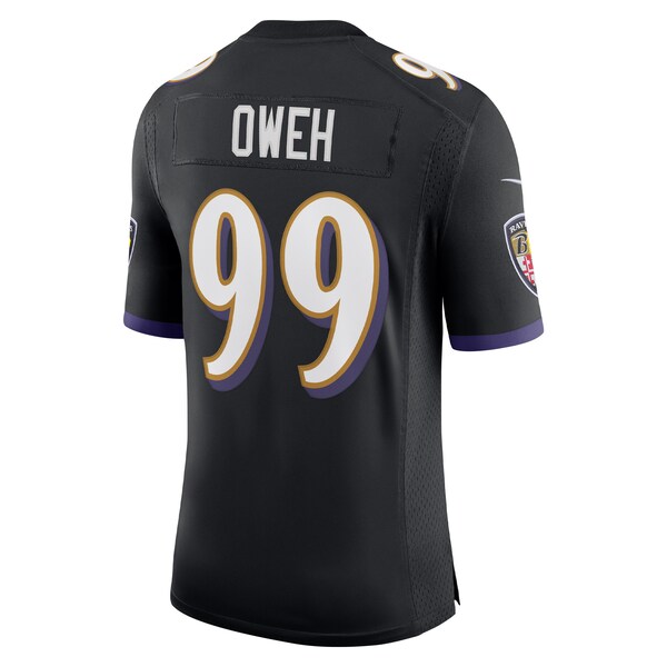 Odafe Oweh Baltimore Ravens Nike Vapor Limited Jersey - Black/Purple