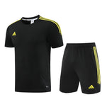 Adidas Short Sleeve Training Jersey Set - AD02- Black/Yellow