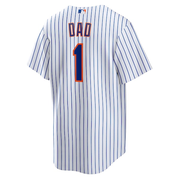 New York Mets Nike #1 Dad Home Replica Jersey - White