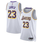 LeBron James Los Angeles Lakers Nike Unisex Swingman Jersey - Association Edition - White/Gold