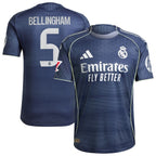 Jude Bellingham Los Merengues adidas 2025/26 Away Authentic Player Jersey - Blue