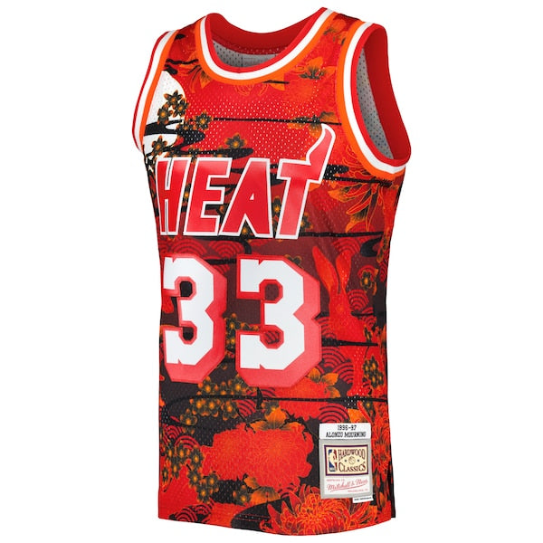 Alonzo Mourning Miami Heat 1996/97 Hardwood Classics Lunar New Year Swingman Jersey - Red