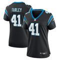 Matthias Farley Carolina Panthers Nike Women's  Game Jersey -  Black