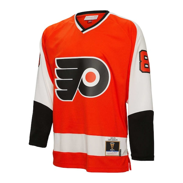 Dave Schultz Philadelphia Flyers  1974/75 Blue Line Player Jersey - Orange