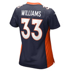Javonte Williams Denver Broncos Nike Women's Home Game Player Jersey - Navy/Orange