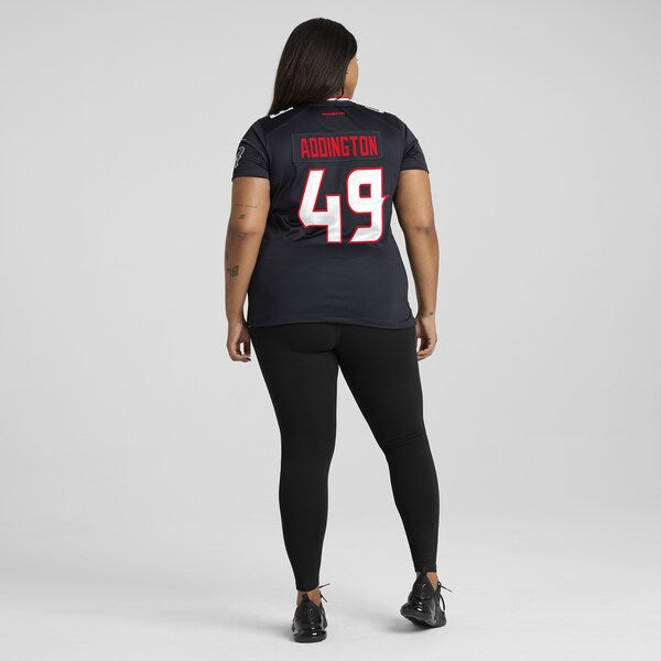 Tucker Addington Houston Texans Nike Women's Team Game Jersey -  Navy