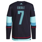 Jordan Eberle Seattle Kraken adidas Home Primegreen Authentic Pro Player Jersey - Deep Sea Blue/White