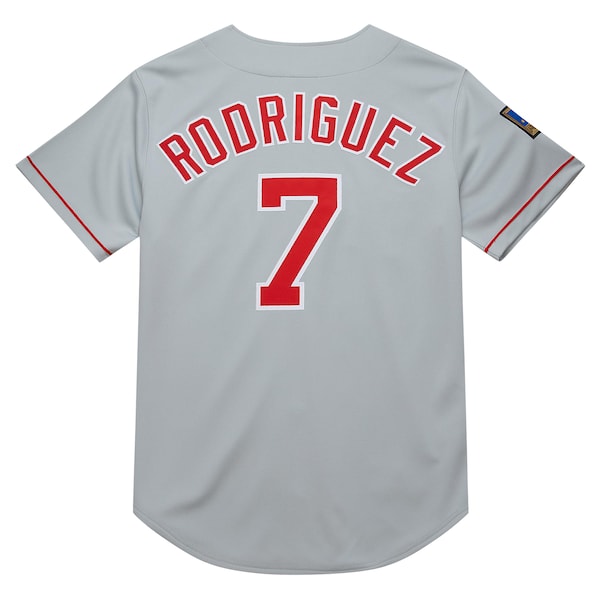 Ivan RodriguezTexas Rangers 1994 Cooperstown Collection Authentic Dark Jersey - Gray