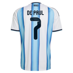 Rodrigo De Paul Argentina National Team adidas 2026 Home Replica Jersey - White