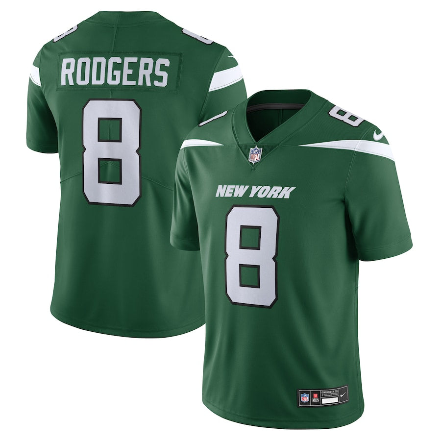 Aaron Rodgers New York Jets Nike  Vapor Untouchable Limited Jersey - Black/Green