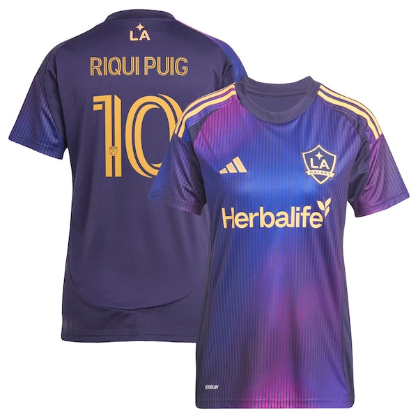 Riqui Puig LA Galaxy adidas Women's 2025 RIZON Replica Player Jersey - Navy