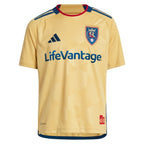 Jefferson Savarino Real Salt Lake adidas Youth 2024 The Beehive State Kit Replica Player Jersey - Gold
