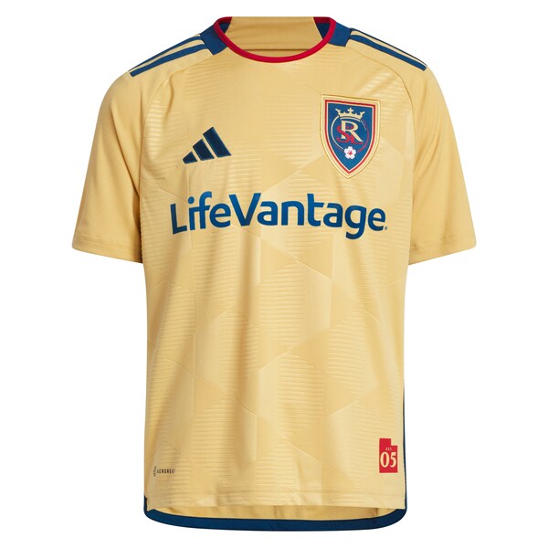 Jefferson Savarino Real Salt Lake adidas Youth 2024 The Beehive State Kit Replica Player Jersey - Gold