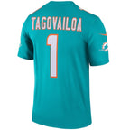 Tua Tagovailoa Miami Dolphins Nike Legend Jersey - Aqua