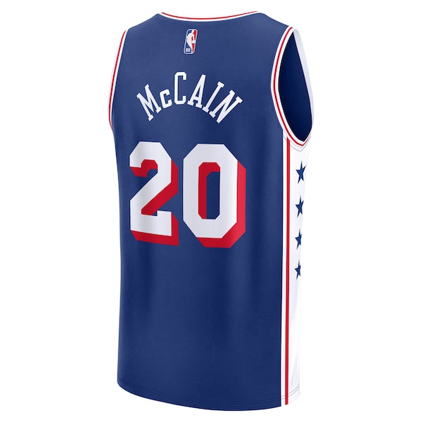 Jared McCain Philadelphia 76ers  2024 NBA Draft Fast Break Player Jersey - Icon Edition - Royal