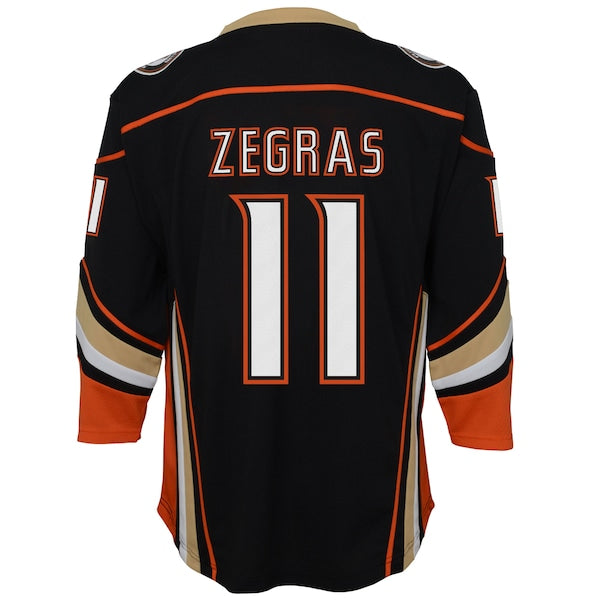 Trevor Zegras Anaheim Ducks Youth Home Replica Player Jersey - Black