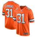 Justin Simmons Denver Broncos Nike Alternate Game Jersey - Orange/Navy