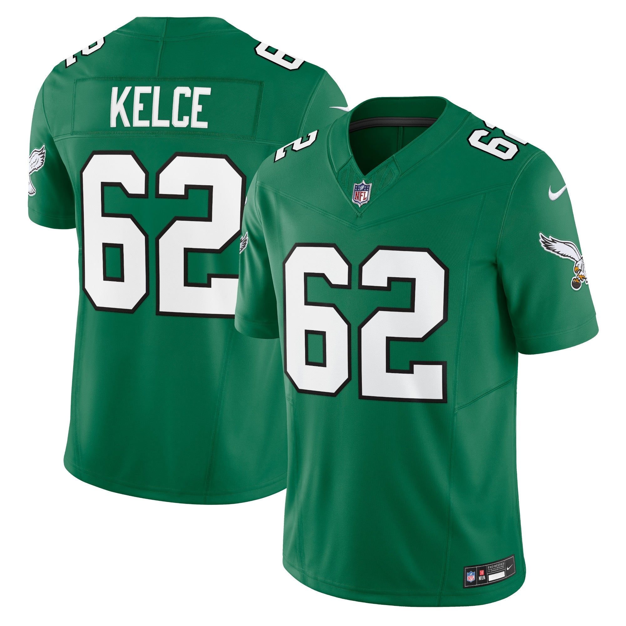 Jason Kelce Philadelphia Eagles Nike Vapor F.U.S.E. Limited Jersey - Midnight Green/Kelly Green