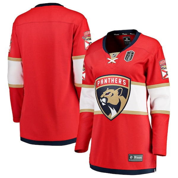 Florida Panthers  Women's 2025 Stanley Cup Final Home Breakaway Jersey - Red