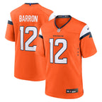 Jahdae Barron Denver Broncos Nike 2025 NFL Draft First Round Pick Game Jersey - Orange