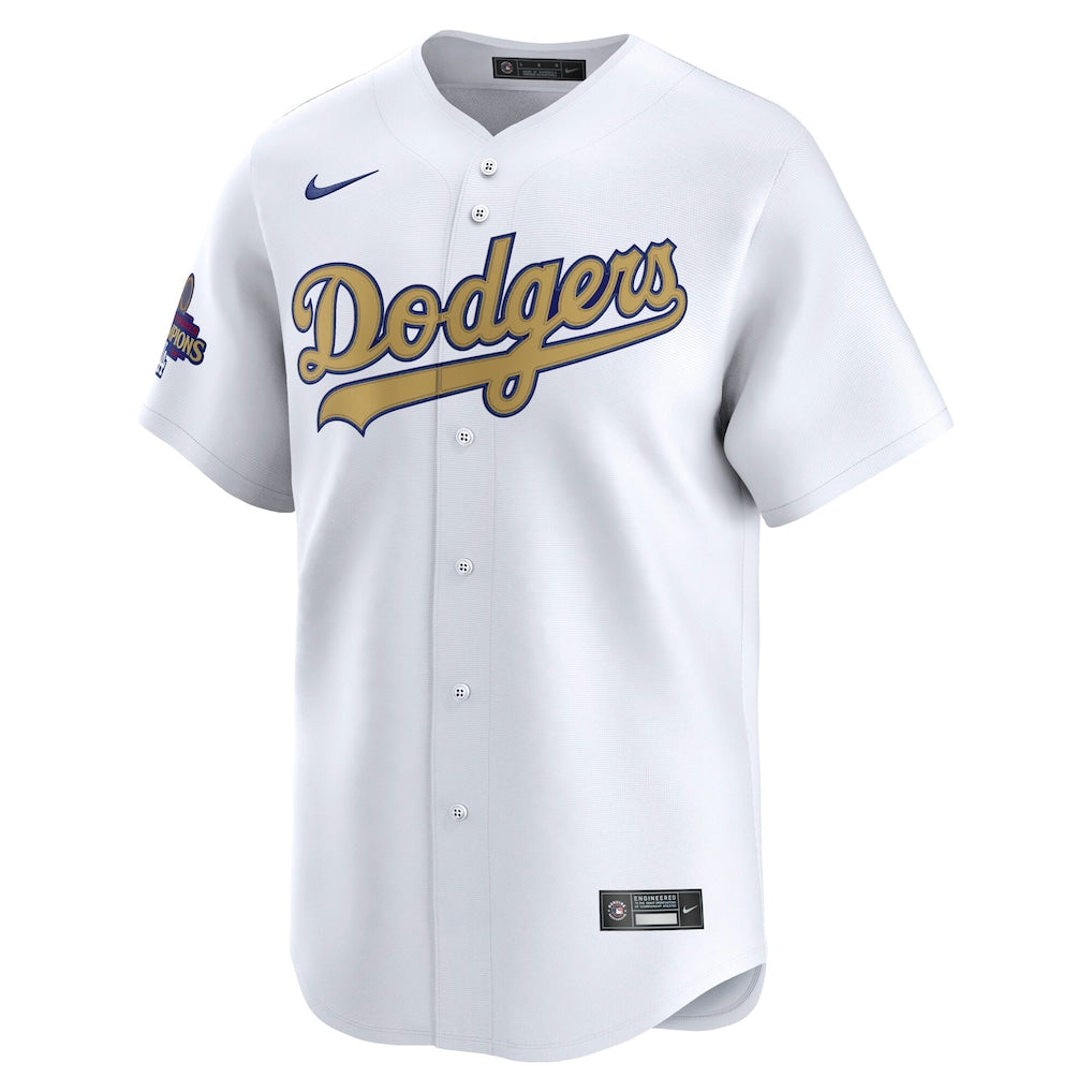 Los Angeles Dodgers Nike 2025 Gold Collection Limited Jersey – White