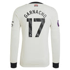 Alejandro Garnacho Manchester United adidas Originals  2024/25 Third Authentic Long Sleeve Jersey - Cream