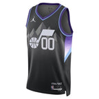 Utah Jazz Jordan Brand Unisex 2024/25 Custom Swingman Jersey - Statement Edition - Black