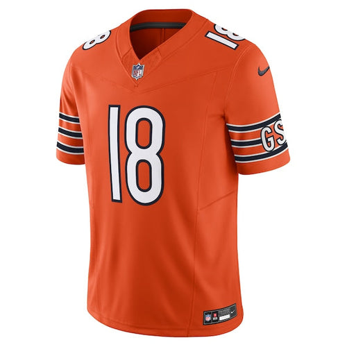 Caleb Williams Chicago Bears Nike Vapor F.U.S.E. Limited Jersey - Orange/White/Navy