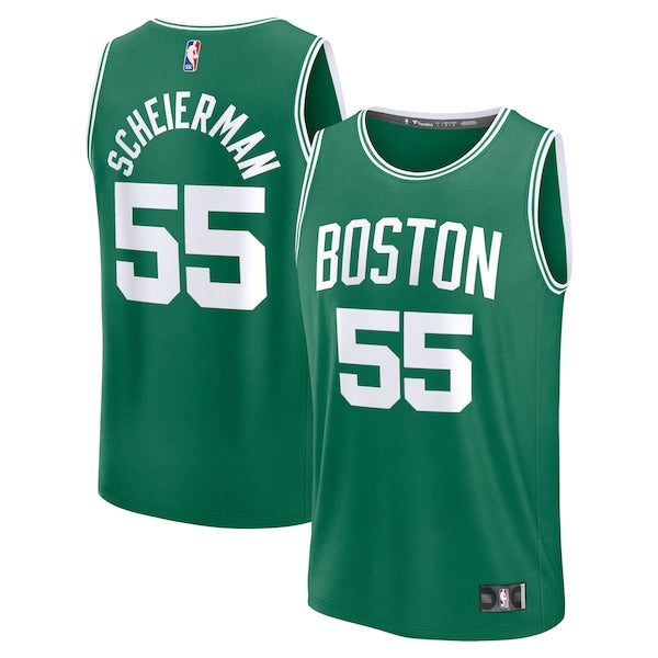 Baylor Scheierman Boston Celtics  2024 NBA Draft Fast Break Player Jersey - Icon Edition - Kelly Green