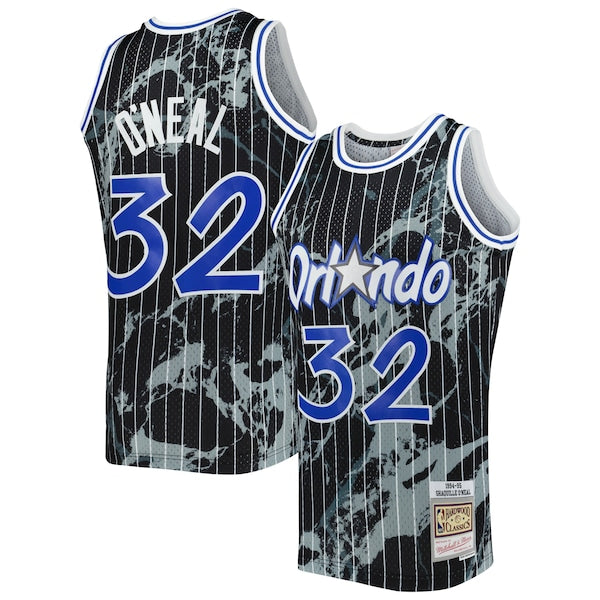Shaquille O'Neal Orlando Magic 1994/95 Hardwood Classics Marble Swingman Jersey - Black