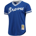 Dale Murphy Atlanta Braves Cooperstown Mesh Batting Practice Jersey - Royal/Scarlet