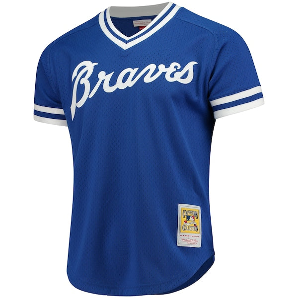 Dale Murphy Atlanta Braves Cooperstown Mesh Batting Practice Jersey - Royal/Scarlet